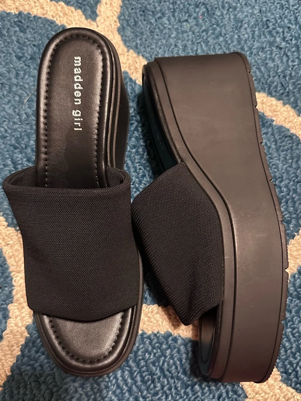 NEW Wesley Platform Wedge Slide Sandal